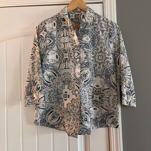 Chico's Multicolor Patterned Shirt